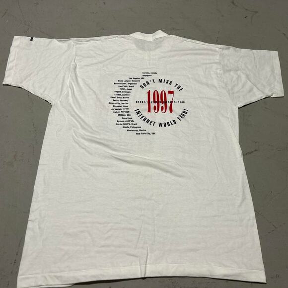 Vintage 1997 Internet World Tour T-Shirt - Men’s XL - Picture 4 of 5